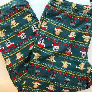 Hanna Andersson Star Wars Pajama Pants Men’s XL Grogu Baby Yoda 100% Cotton